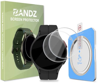 Bandz Gehard Glas Screenprotector (2 Pack) 45mm met One-Click installatietool – geschikt voor Samsung Galaxy Watch 5 Pro 45mm - Helder - Krasbestendig - Bubbelvrij
