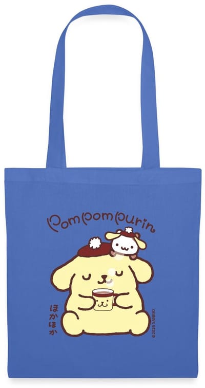 Pompompurin Drinkt Koffie Met Muffin Tas Van Stof Schoudertas