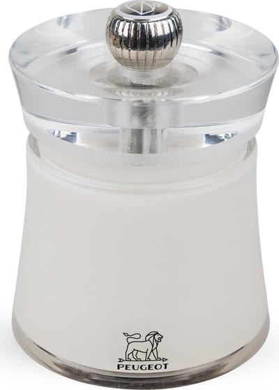 Peugeot Bali Zoutmolen 8 cm - Wit - Acryl