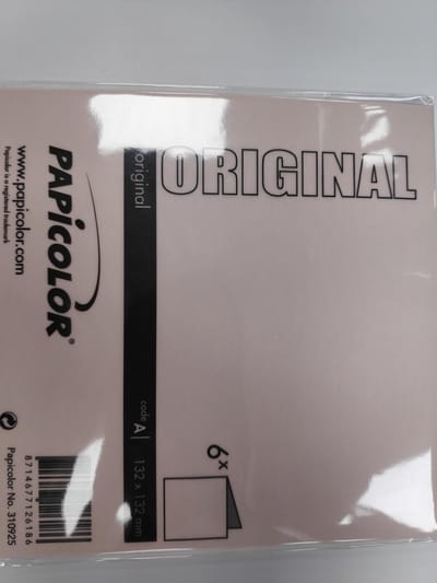 Papicolor Original Dubbele Kaart 132 x 132 mm Zalmroze