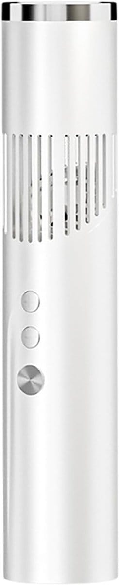 VHV-Supersnelle Mini-Ventilator - 3-in-1 Handventilator met Digitaal Display - Innovatieve Tafelventilator in Lippenstift-Stijl - Stille Draagbare Nekventilator met Lampje voor Festival, Reizen en Kantoor