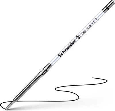 Schneider balpenvulling - Express 75 - F - zwart - S-7501