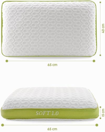 Sleeptech®  Traagschuim - NASA - Memory kussen - Ergonomisch - Galaxy Motion Hoofdkussen Soft 1.0 65x40x14 cm
