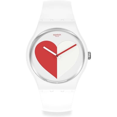 Swatch Koppel Quartz Horloge Met Kwarts Uurwerk Unisex Horloges Wit SO29Z113 SO29Z113 white