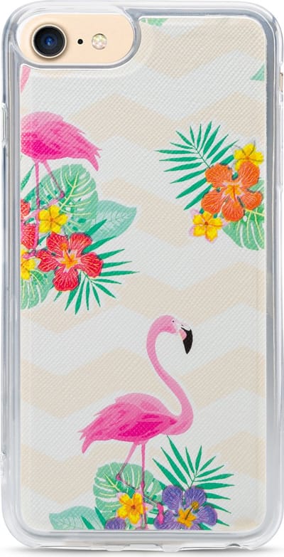 My Style Hoesje geschikt voor Apple iPhone 6 Plus Telefoonhoesje Flexibel TPU | My Style Magneta Backcover | iPhone 6 Plus Case | Back Cover - Flamingo