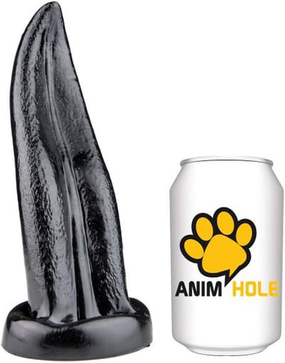 Gangbangster - Tongue - Dildo - 19 x 5,8 cm - PVC - Zwart