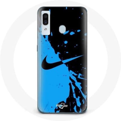 Coque - Nike - Samsung Galaxy A30 - Bleu et Noir - Souple - Protection noir
