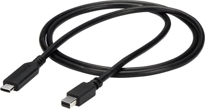 StarTech.com 1m / 3 ft USB-C Aan Mini DisplayPort Cable - 4K 60Hz - Zwart - Extern Video AV / multimedia paneel - STM32F072CBU6 - Zwart