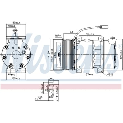 Compressor airconditioning NISSENS 890598