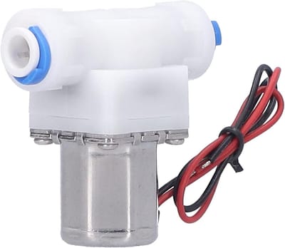 Elektrische Magneetventiel - Waterklep - Water Flow Control - Direct Werkend - 1/4 Inch - Zwart