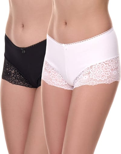 Merry Style Dames Boxershort Onderbroek - Katoen - Regular Taille - 2-Pack - MS-GAB-107-Boxer-2P