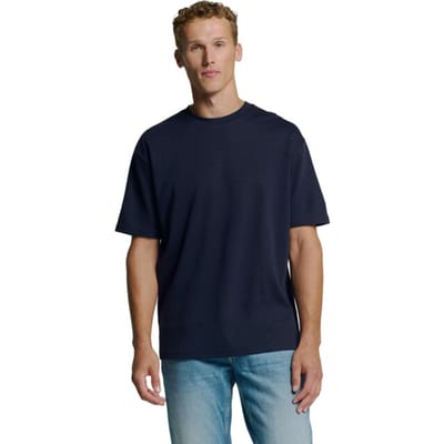 No Excess T-shirt Crewneck Heavy Solid Basic Deep Blue Größe: XXL | Basic T-Shirts Outlet | Herren | Blau
