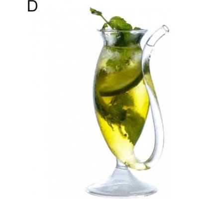 Creatief Wijn Whiskey Transparant Glas Hittebestendig Zuigen Sap Melk Drinkriet Beker Keuken Drinkgerei 201-300ml