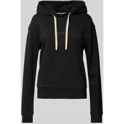 Hoodie met labelprint, model 'STRIPE'
