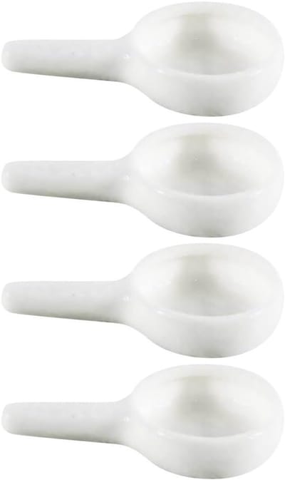 4 Stuks Keramische Theelicht Lepel Houder - Kleine Kaars Lepel voor Wax en Aromatherapie Diffuser