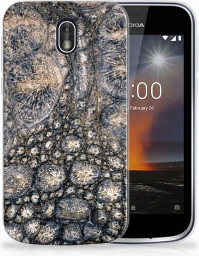 Nokia 1 TPU Hoesje Krokodillenprint