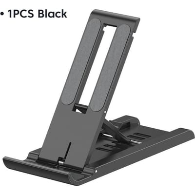 Support de téléphone de table réglable pour iPad, iPhone, Samsung, Xiaomi, Huawei, support universel pliable pour téléphone portable noir
