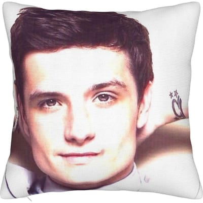 Josh Hutcherson Fluitje Meme Kussensloop Bedrukt Polyester Kussenhoes Decor Peeta Mellark Kussenhoes Hoes Woonkamer 40x40cm