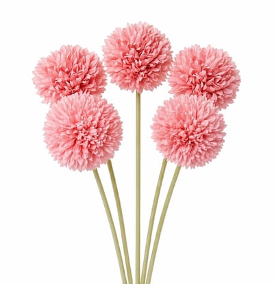 Roze kunstbloemen set van 5 stuks chrysant bloemen kunstbloemen decoratie voor interieur vaas tafel bruiloft feest kunstbloem boeket