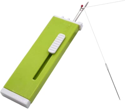 Automatische Naaldinrijger - Naaihulp Tool - Naaien Vereenvoudigen - Snel en Betrouwbaar - 10 x 3 x 1 cm - Groen