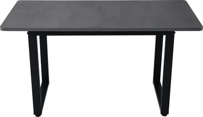 Eettafel in industriële stijl Rechthoekige eettafel Koffie Vrijetijdstafel Moderne eenvoudige ijzeren eettafel Grijs