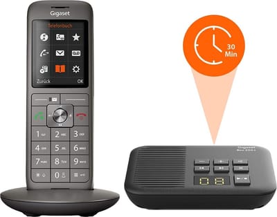 GIGASET CL660A Single DECT draadloze telefoon - met BEANTWOORDER - antwoordapparaat - separaat basisstation