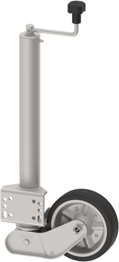 Automatisch Steunwiel - Zwaar Belastbaar Wiel - Aanhanger Stabiliseren - Automatisch Intrekbaar - 200x50mm 500kg - Verzinkt Staal