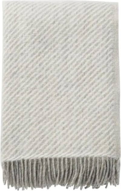 Klippan plaid - Zweedse lamswol - Carl white 130x200
