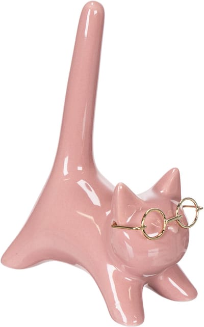 Decoratief kattenbeeldje, ideaal voor slaapkamer en badkamer, 14 cm, 2