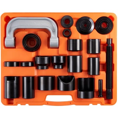 Kogelgewricht Perskit, 23 stuksGereedschapskit, C-pers Kogelgewricht Verwijder- en Montagetools, voor de meeste 2WD- en 4WD-auto's, Heavy Duty Kogelgewricht Reparatiekit voor