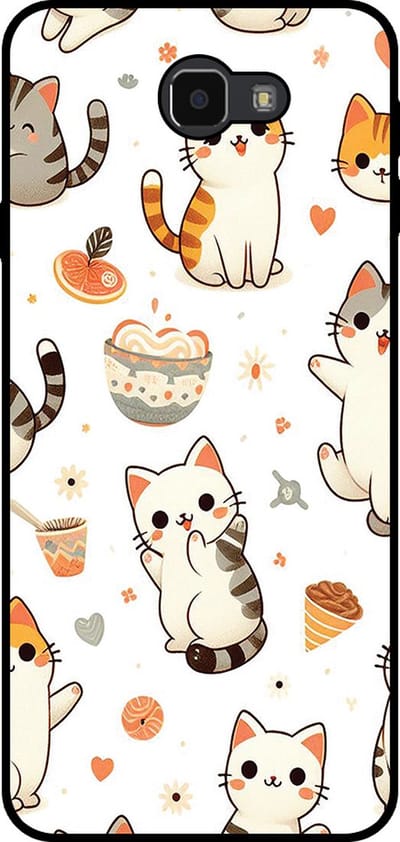 Smartphonica Telefoonhoesje Geschikt voor Samsung Galaxy J7 Prime met katten opdruk - TPU backcover case cat design geschikt voor Samsung Galaxy J7 Prime