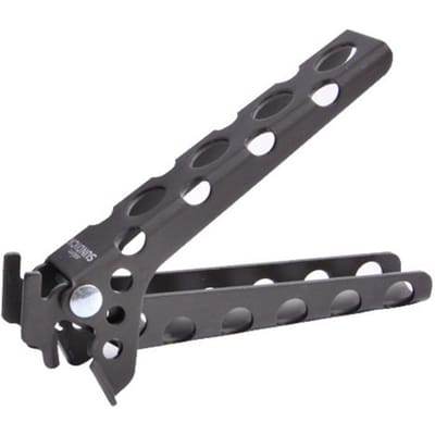 Camping Anti-heet Pan Pot Kom Grijper Anti-verbrandingshandvat Houder Clip Klem Voor Buiten Koken Picknick Wandelen Barbecue Kookgerei zwart