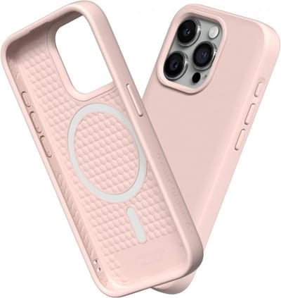 Rhinoshield Solidsuit Hoesje Geschikt voor Apple iPhone 15 Pro Max | Compatibel met MagSafe | Shockproof Back Cover | Blush Pink