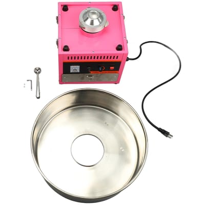 Machine à Barbe à Papa Commerciale Entièrement Automatique Mini Acier Inoxydable Fabricateur de Barbe à Papa pour Fêtes L