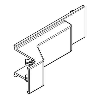 AEG deksel, scharnier, boven, 7802, 123x41.6mm 140187852060