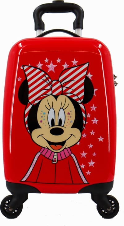 Disney Kinderkoffer Handbagage / Kindertrolley / Kinderreiskoffer - 45 cm (Small) - Minnie Mouse Print - Rood - Rood / Small