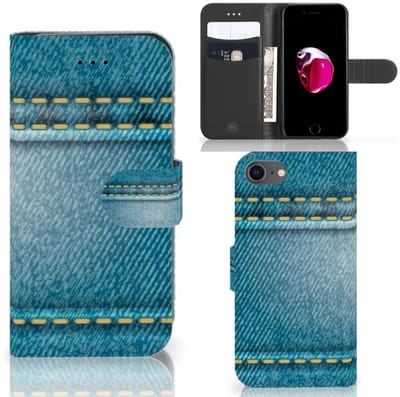 iPhone 7 | 8 | SE (2020) | SE (2022) Wallet Case met Pasjes Jeans
