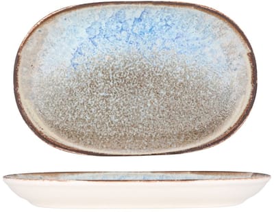 ID Fine Serveerschaal - Delta - Porselein - 28 cm - set van 2
