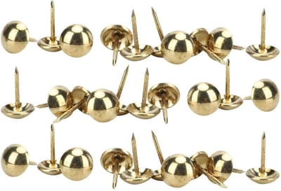 Dailygoods- Punaises Antieke Stijl - 100 Stuks - Bekledingsspijkers - Messing/IJzer - Duurzaam - Eenvoudig te Installeren