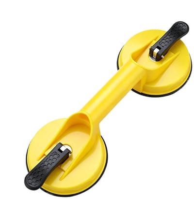 Zuignappen voor Glas - Vacuümheffer Tegel - Zwaar Tillen - Hoge Draagcapaciteit - 11.9 cm - Zwart