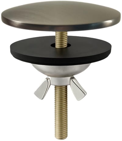 Dailygoods- Afdekplaat Massief Messing - 2 Inch Kraangat Afdekking - Gootsteen Afdekdop - Afdekplaat voor Aanrechtblad - Roestbestendig - Moderne Industriële Look - Afdekkap