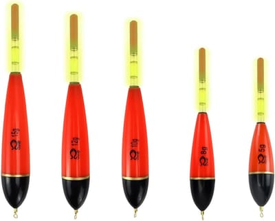 SnelShoppen - Fishing Set (5 Stuks), Vissersaccessoires, Plastic Vlotters voor Snoek, Baars, Karper - Stevige Vlotters, Waterproof, Perfect voor Dag-