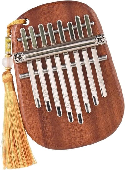 Mini Kalimba - Duimpiano Instrument - Muziek Maken - Sapele Hout - 10.5 cm - Bruin