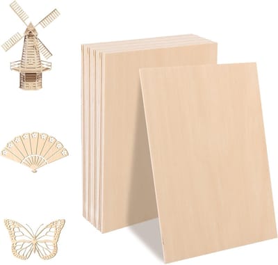 Set van 30 A5 Plywood Platen, 3 mm Dikte, Ideaal voor Modelbouw, DIY Projecten en Creatieve Klussen
