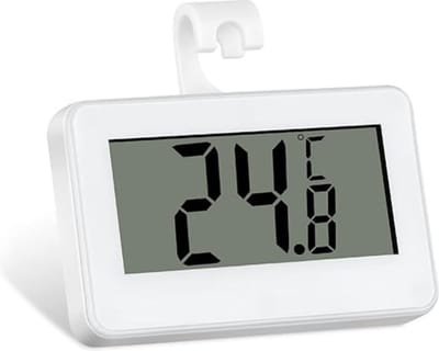 DD® Koelkast Thermometer - Analoog Koelkast - Keukenthermometer - 7x1x1cm - Wit