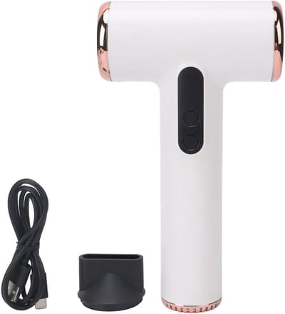 Draagbare Draadloze Haardroger voor Vrouwen met USB Oplaadbare 15600mAh Batterij, 3 Snelheden en 3 Temperatuurinstellingen voor Thuis en Reizen
