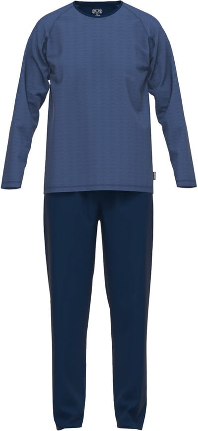 Ceceba heren pyjama O-hals - donkerblauw gestreept