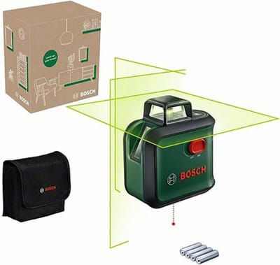 Bosch AdvancedLevel 360 - 360° Kruislijnlaser - Inclusief opbergetui - Batterijen