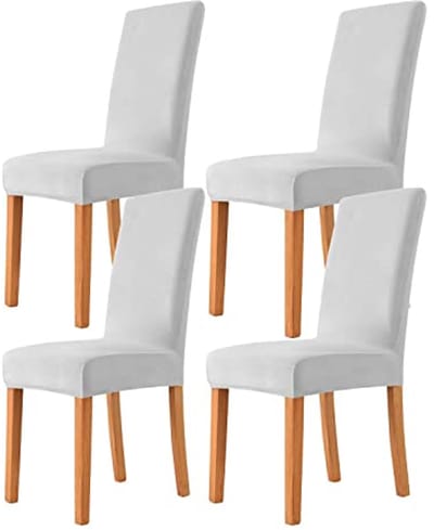 Fluwelen Stoelhoezen voor Eetkamer- en Restaurantstoelen - Wasbare, Rekbare en Comfortabele Bescherming