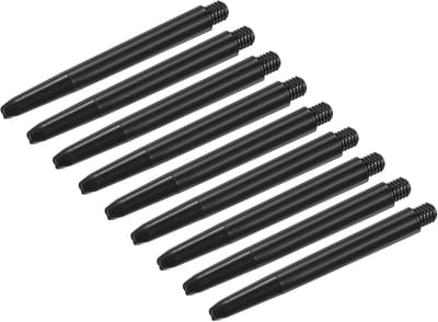 Dartschachten Set - Reserve Onderdelen - Darts Spelen - Standaard Schroefdraad - 48mm Lengte - Zwart